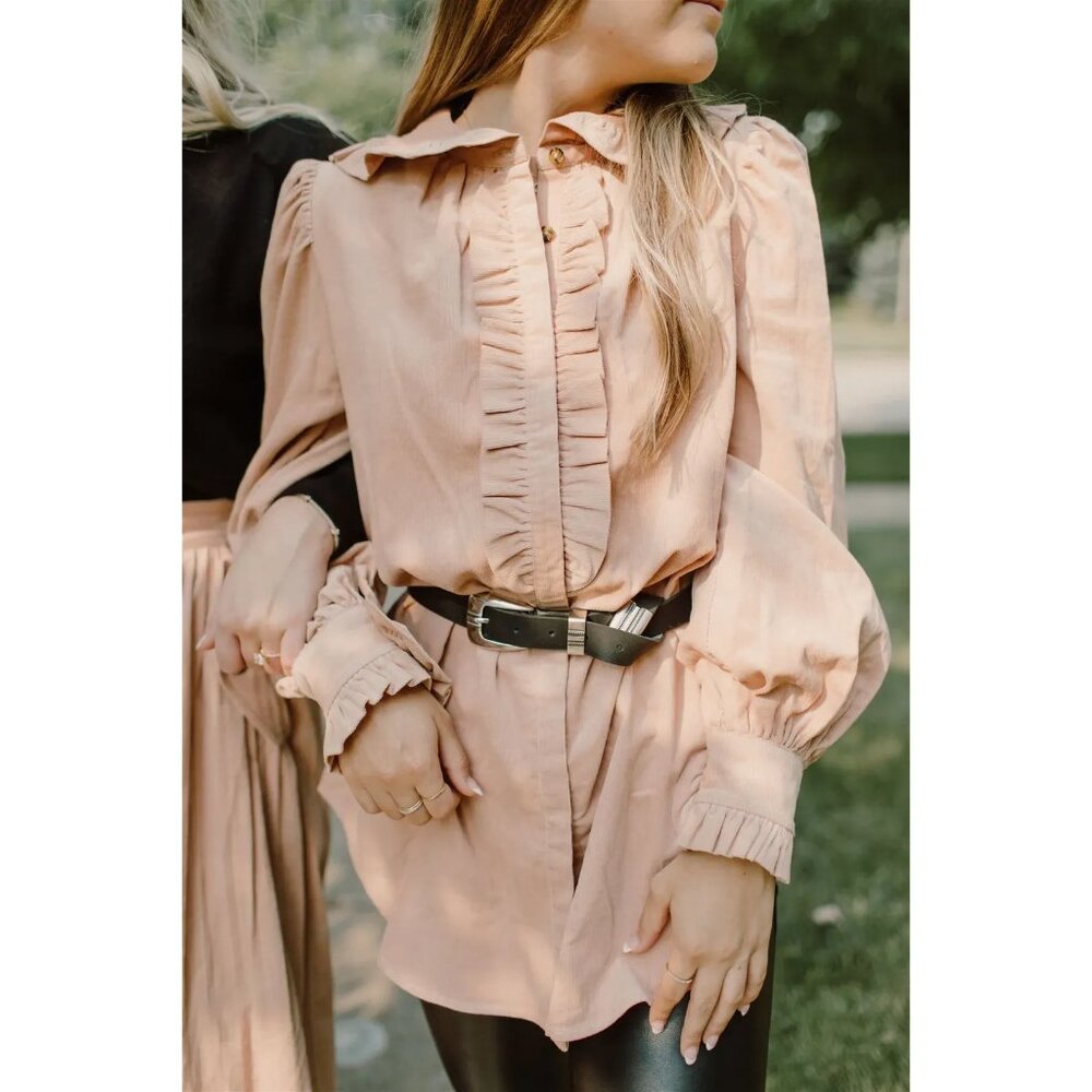 Ulla Johnson Frankie Tunic in Pale Oak 4 Bohemian Feminine Romantic Elegant Boho